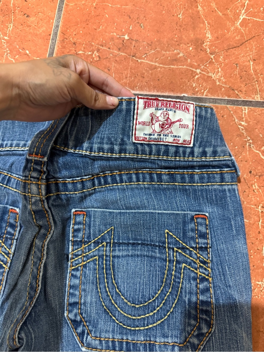 True Religion Billy Bootcut Jeans Women’s Size 28 Medium Wash Y2K Made in USA - Picture 2 of 8
